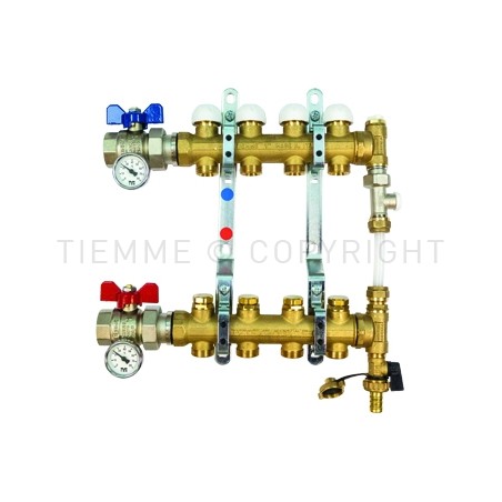 COPPIA COLL FLOOR DI DISTR REG MEM MEC VALVOLA DIR BYPASS 1" 04D 3/4"(18) INT 50 - 3878BY TIEMME 3850067 1