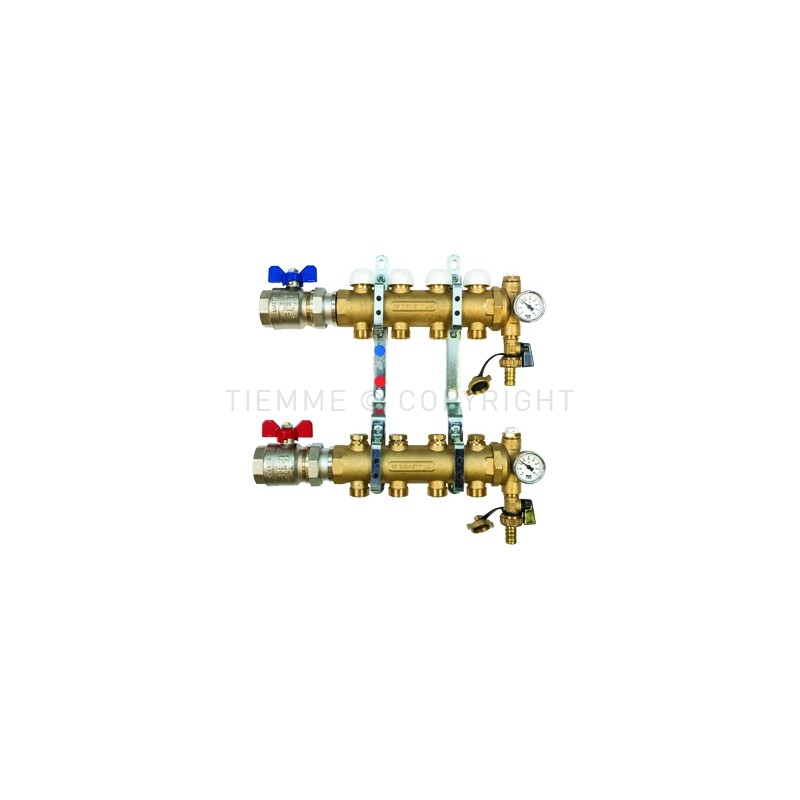 COPPIA COLL FLOOR DI DISTR REG MEM MEC VALVOLA DIR 1"1/4 08D 3/4"(18) INT 50 - 3879 TIEMME 3850150 1