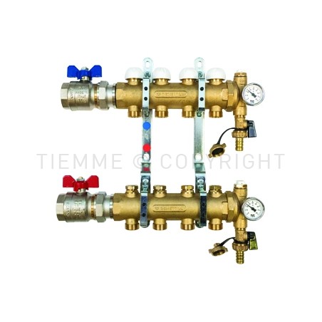COPPIA COLL FLOOR DI DISTR REG MEM MEC VALVOLA DIR 1"1/4 12D 3/4"(18) INT 50 - 3879 TIEMME 3850154 1