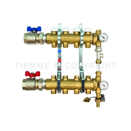 COPPIA COLL FLOOR DI DISTR REG MEM MEC VALVOLA DIR BYPASS 1"1/4 12D 3/4"(18) INT 50 - 3879BY TIEMME 3850165 1