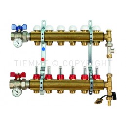 COPPIA COLLETTORI BARRA DI DISTRIBUZIONE FLUSSIM VALVOLA DIR BYPASS 1" 09D 3/4"(18) INT 50 - 3871BY TIEMME 3870021 1