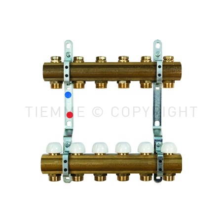 COPPIA COLL BARRA DI DISTRIBUZIONE REG MEM MEC 1" 02D 3/4"(18) INT 50 - 3866I TIEMME 3870252 1