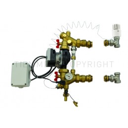 GRUPPO MISC PUNTO FISSO VALVOLA 90 gradi BYPASS SENZA POMPA 1" - 3899G4BY TIEMME 3890026 1
