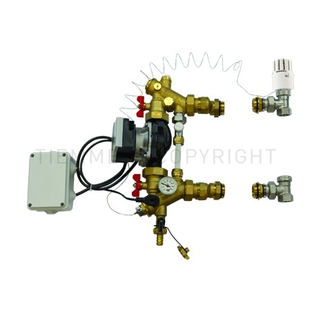 GRUPPO MISC PUNTO FISSO VALVOLA 90 gradi BYPASS SENZA POMPA 1" - 3899G4BY TIEMME 3890026 1
