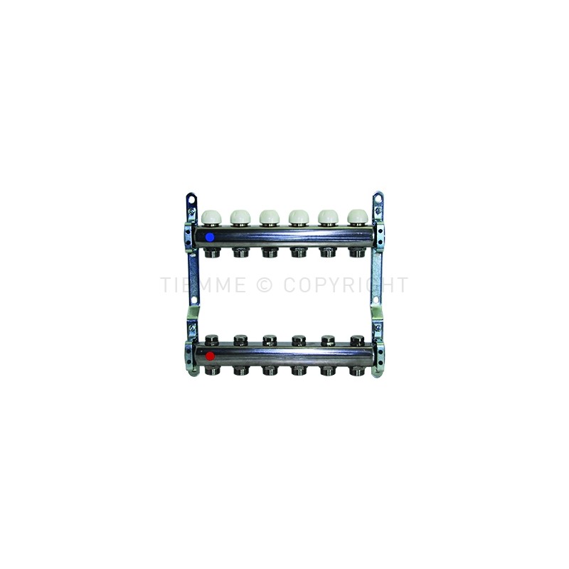 COPPIA COLLETTORI AISI 304L DI DISTRIBUZIONE REG MEM MEC 1" 07D 3/4"(18) INT 50 - 3866X TIEMME 3920075 1