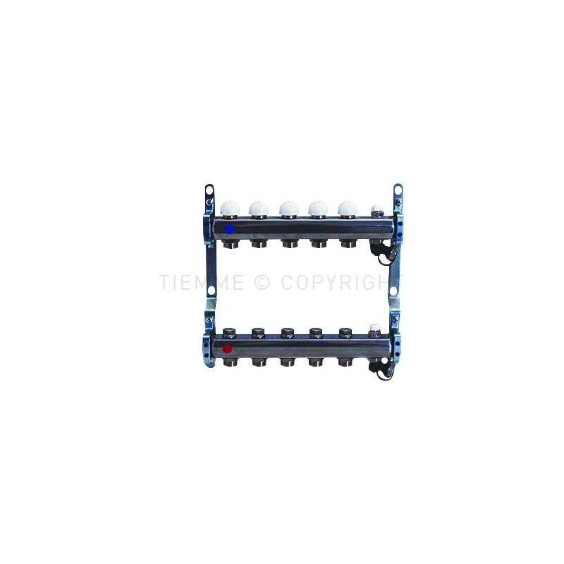 COPPIA COLLETTORI AISI 304L DI DISTR MEC, V SFIATO ARIA E RUB SCARICO 1" 03D 3/4"(18) INT 50 - 3865X TIEMME 3920093 1