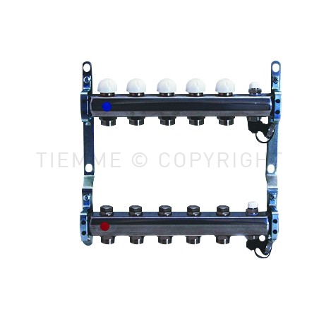 COPPIA COLLETTORI AISI 304L DI DISTR MEC, V SFIATO ARIA E RUB SCARICO 1" 03D 3/4"(18) INT 50 - 3865X TIEMME 3920093 1