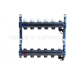 COPPIA COLLETTORI AISI 304L DI DISTR MEC, V SFIATO ARIA E RUB SCARICO 1" 07D 3/4"(18) INT 50 - 3865X TIEMME 3920097 1
