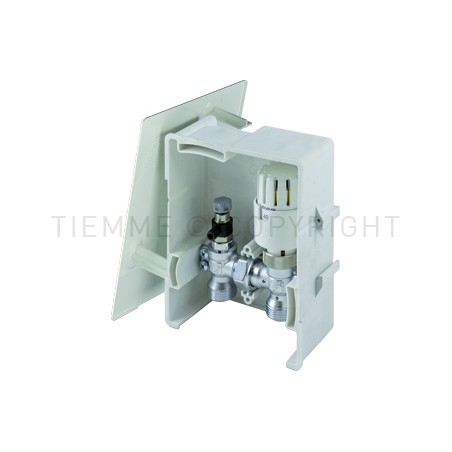 CASSETTA COMPLETA TIEMME BOX REG TEMP RITORNO BIANCA - 4491 TIEMME 4490002 1
