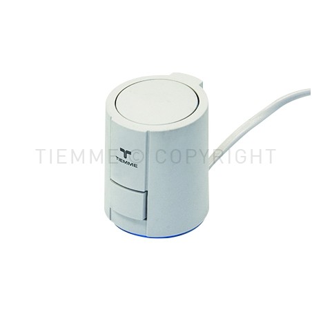 SERVOCOMANDO ELETTROTERMICO MICROINTERRUTTORE VALVOLA INTERCET MANUALE 230VAC - 4 FILI - 9567 TIEMME 4500006 1