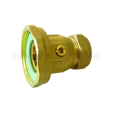 ATTACCO POMPA VALVOLA SFERA CONNESSIONE TUBO CU Ø 22 X 1"1/2 - 3888 TIEMME 4500041 1