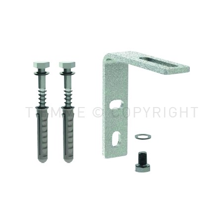 STAFFA ZINCATA CON VITI L 100X100X25X5 - 1828Z TIEMME 1790323 1