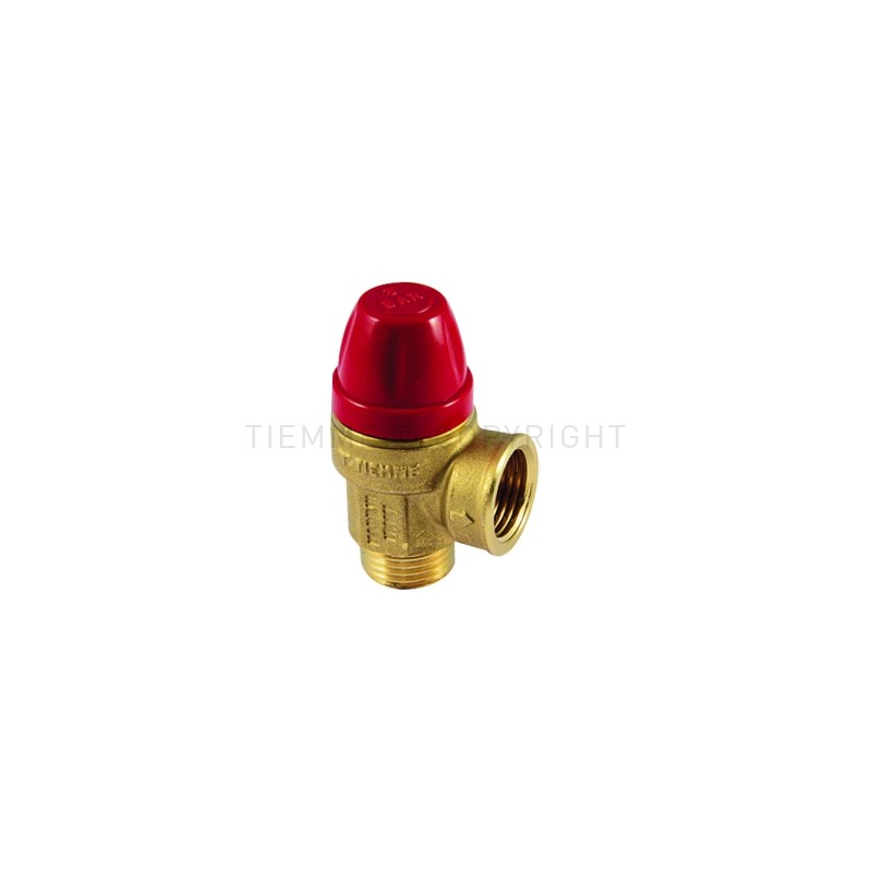 VALVOLA SICUREZZA M - F 1/2"X1/2" 7 BAR - 1928 TIEMME 1920029 1