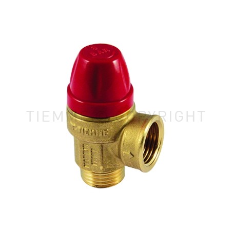 VALVOLA SICUREZZA M - F 1/2"X1/2" 1,5 BAR - 1918 TIEMME 1920052 1