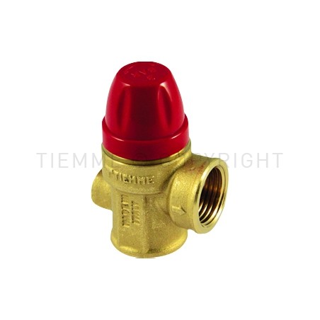 VALVOLA SICUREZZA F - F ATT MANOM (1/4") 1/2"X1/2" 2 BAR - 1917MAN TIEMME 1920063 1