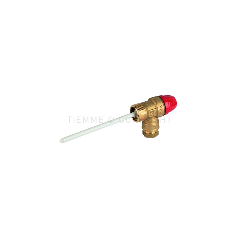 VALVOLA SICUREZZA M - TUBO CU COMBINATA TEMPERATURA E PRESSIONE 3/4"X15 4 BAR - 1916 TIEMME 1920112 1