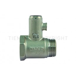 VALVOLA SICUREZZA SCALDABAGNO 1/2" 8,5 BAR SENZA LEVA - 1919 TIEMME 1930002 1