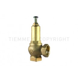 VALVOLA LIMITATRICE PRESSIONE F - F 90 gradi OTTURATORE PTFE, TARABILE 0 - 16 BAR 1"1/2 - 1921OP TIEMME 1960042 1