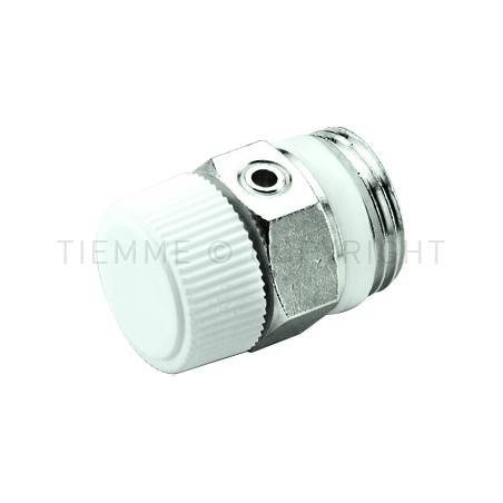 VALVOLA SFIATO NI RADIATORI PRETENUTA 1/4" - 3351 TIEMME 1980010 1