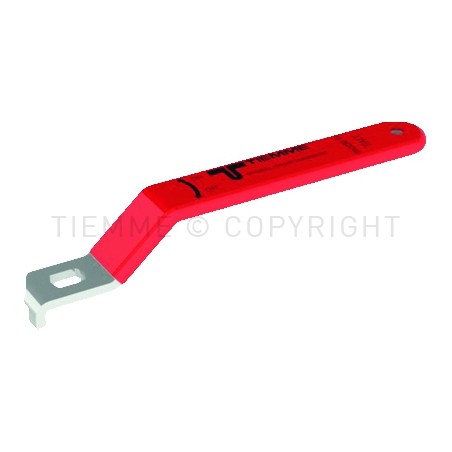 LEVA ACCIAIO PIATTA PLASTIFICATA ROSSA SPECIALE 1"1/4 - 2095R TIEMME 2090069 1