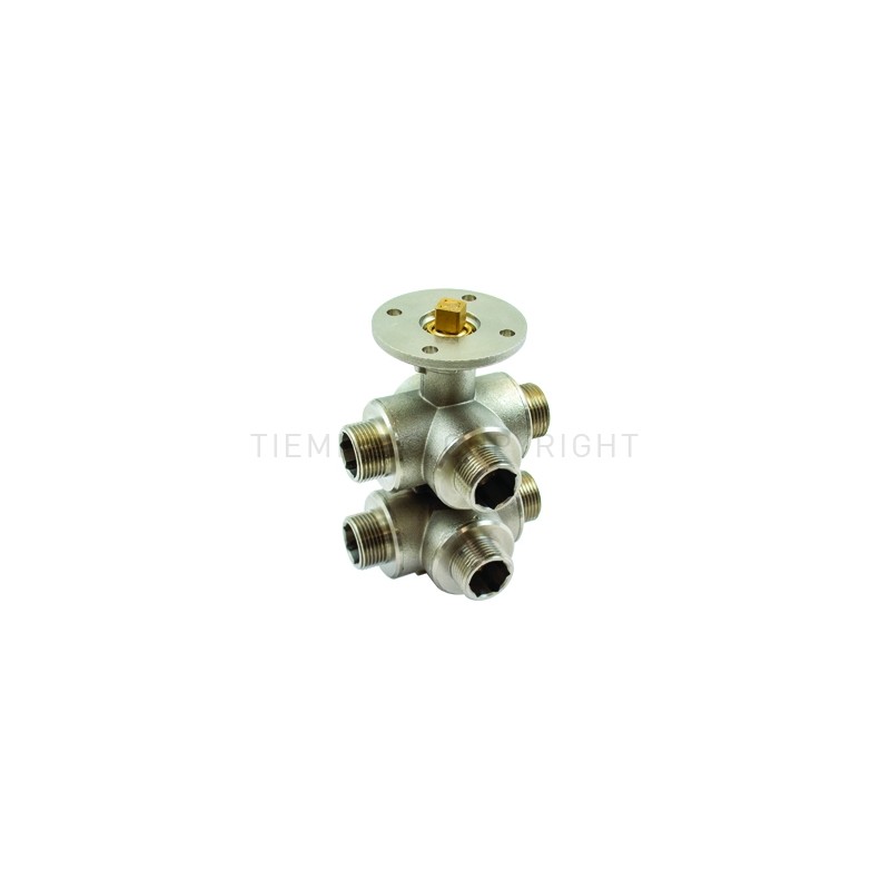 VALVOLA SFERA NI MOTORIZZATA 6 VIE SENZA MOTORE 3/4" MAS - 2130SM TIEMME 2130129 1