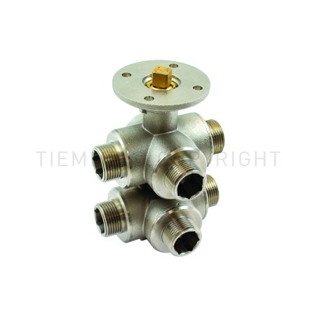 VALVOLA SFERA NI MOTORIZZATA 6 VIE SENZA MOTORE 3/4" MAS - 2130SM TIEMME 2130129 1