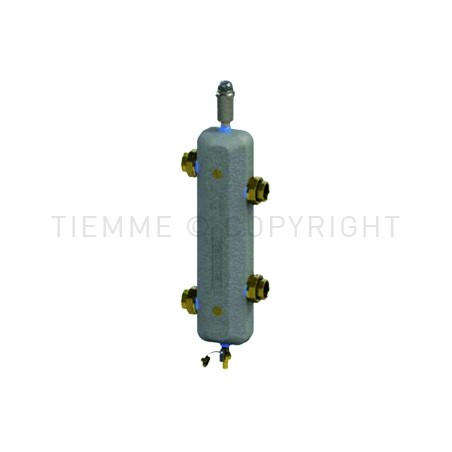 SEPARATORE IDRAULICO FILETTATO COIBENTATO 1"1/4 BLU - 3165ISOL TIEMME 3160002 1