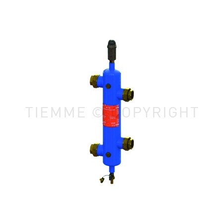 SEPARATORE IDRAULICO FILETTATO 1"1/2 BLU - 3165 TIEMME 3160004 1