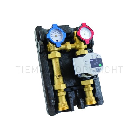 GRUPPO IDRAULICO POMPA GRUNDFOS UPS 25 - 65/130 COIBENTAZIONE - 5535G TIEMME 3160018 1