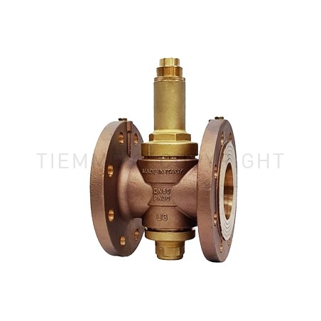 RIDUTTORE PRESSIONE IN BRONZO FLANGIA DN50 16 BAR 1,5 - 7 BAR OTTURATORE A PISTONE - 3111 TIEMME 3180082 1