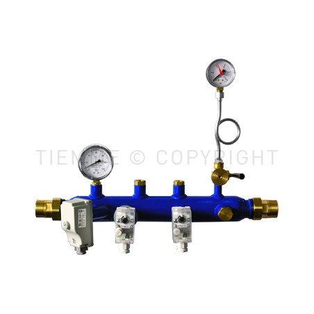 COLLETTORE PORTASTRUMENTI INAIL FILETTATO M - M 1"1/4 - 7169 TIEMME 3210001 1