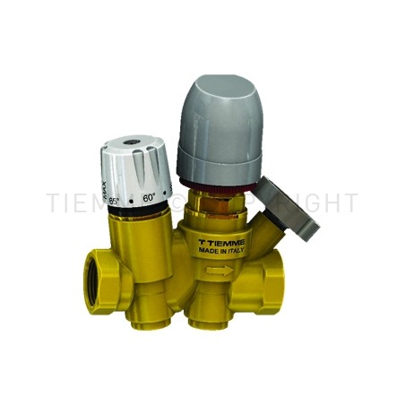 REGOLATORE TERMOSTATICO MULTIFUNZIONE CON ATTUATORE 3/4" - 4734 TIEMME 4730008 1