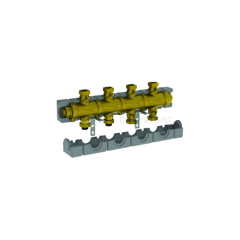 COLLETTORE OTTONE 2,2 M3/h N gradi3 CIRCUITI ATT 1"1/2 SEDE PIANA A 4 MODULI INT 125 - 5538G3M4 TIEMME 5570370 1 COLLETTORE OTTONE 2,2 M3/h N gradi3 CIRCUITI ATT 1"1/2 SEDE PIANA A 4 MODULI INT 125 - 5538G3M4 TIEMME 5570370 1