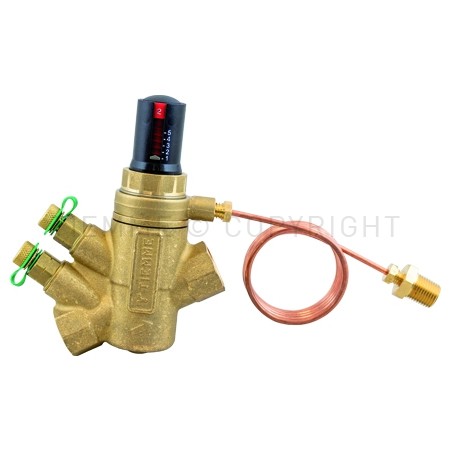 VALV BILANCI CON CONTROLLO PRESSIONE DIFFERENZIALE DN15 1/2" F - F - 6538 TIEMME 6510626 1