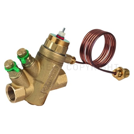 VALV BILANCI CON CONTROLLO PRESSIONE DIFFERENZIALE E ATTUATORE ON/OFF DN15 1/2" F - F - 6540 TIEMME 6510920 1