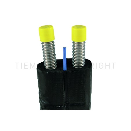COPPIA TUBI IN ACCIAIO INOX CORRUGATO COIBENTATI NERO DN20 L 20MT - 0700X TIEMME 700003 1