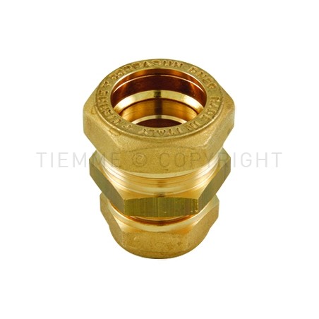 RACCORDO DIRITTO COBRASUN TUBO CORRUGATO INOX DN16 X 22/18 RAME - 3001KB TIEMME 710047 1