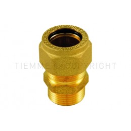 RACCORDO DIRITTO EASYSOLAR TUBO CORRUGATO INOX DN16 X 3/4" MAS - 3200X TIEMME 710058 1