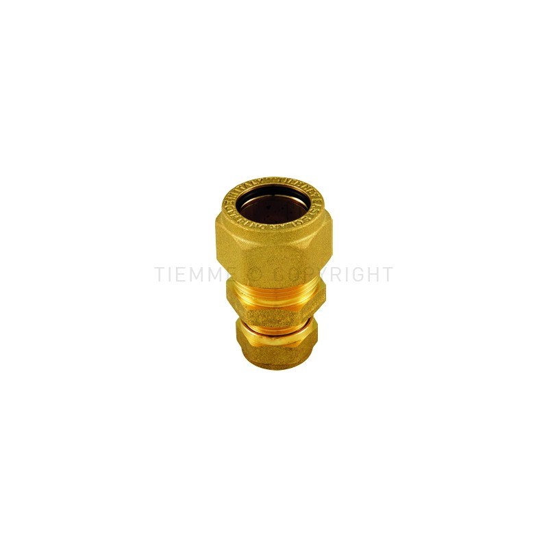 RACCORDO DIRITTO EASYSOLAR TUBO CORRUGATO INOX DN25 X 22/18 RAME - 3201KB TIEMME 710070 1