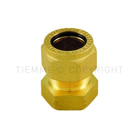 RACCORDO DIRITTO EASYSOLAR TUBO CORRUGATO INOX DN20 X 1" FEM - 3202X TIEMME 710075 1
