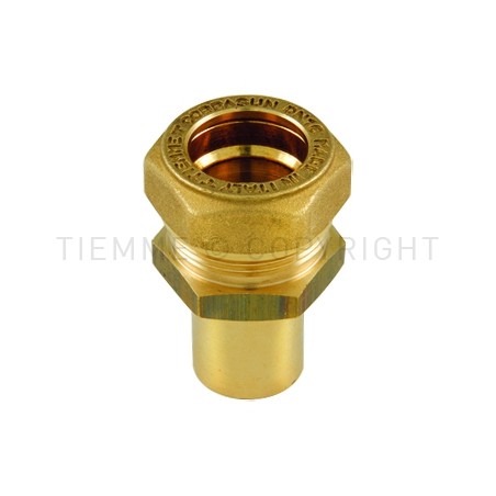 RACCORDO DIRITTO COBRASUN TUBO CORRUGATO INOX DN20 X 22 - 3011X TIEMME 710093 1