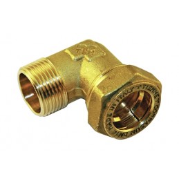 RACCORDO CURVO M COBRASUN TUBO CORRUGATO INOX DN16 X 3/4" MAS - 3004X TIEMME 710129 1