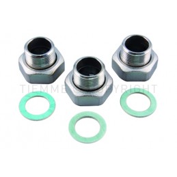 SET (3 CODOLI - GIRELLI - GUARNIZIONI PIANE - CHECK VALVE) MISCELATORE TERMOSTATICO 3/4"X3/4" - 4738KIT TIEMME 4700474 1