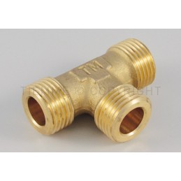 RACCORDO TEE M - M - M GENER 3/4"X3/4"X3/4" BATT PIANA - 1572FD TIEMME 4710011 1