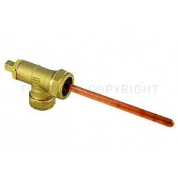 RACCORDO TEE POZZETTO PORTASONDA A COMPRES TUBO CU Ø 18 - 18 SONDA Ø6 L 123MM - 1039S TIEMME 4710034 1