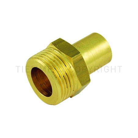 RACCORDO DIRITTO TUBETTO CILINDRICO/M GENER Ø 22 X 1" BATT PIANA - 1553FD TIEMME 4710036 1