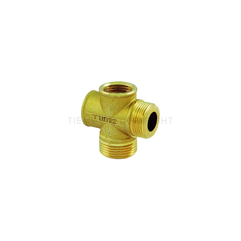 RACCORDO CROCE A COMPRES TUBO CU 3/4"X3/4" BATT PIANA - 1119FD TIEMME 4710045 1