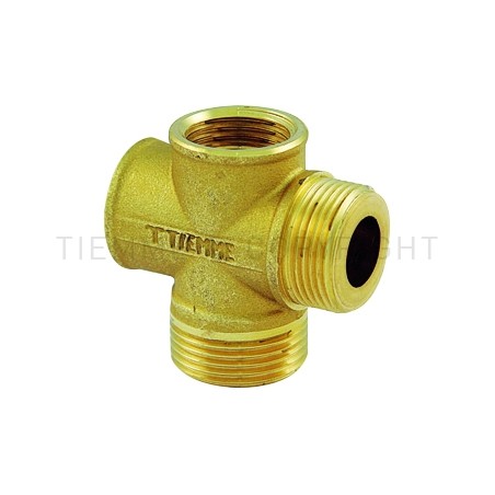 RACCORDO CROCE A COMPRES TUBO CU 3/4"X3/4" BATT PIANA - 1119FD TIEMME 4710045 1