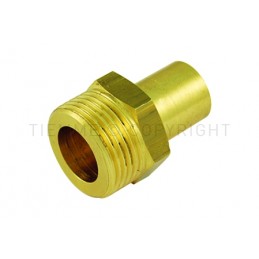 RACCORDO DIRITTO TUBETTO CILINDRICO/M GENER Ø 15 X 3/4" BATT PIANA - 1553FD TIEMME 4710057 1
