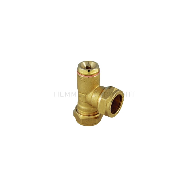 RACCORDO TEE VALVOLA SFIATO MANUALE A COMPRES TUBO CU Ø 15 - 15 - 1039J TIEMME 4710063 1 RACCORDO TEE VALVOLA SFIATO MANUALE A COMPRES TUBO CU Ø 15 - 15 - 1039J TIEMME 4710063 1